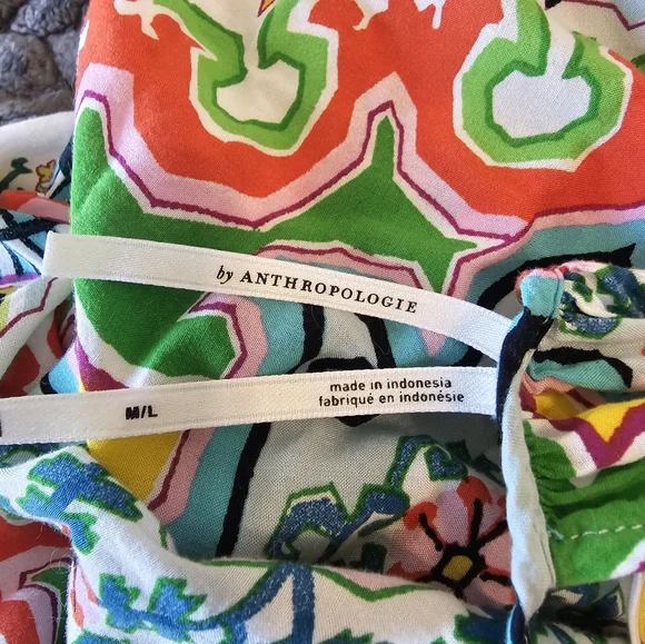 Anthropologie Ella Halter Handkerchief Maxi Dress M/L - Picture 8 of 9